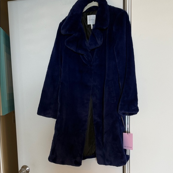 Avec Les Filles Deep Blue Teddy Jacket - Picture 1 of 3